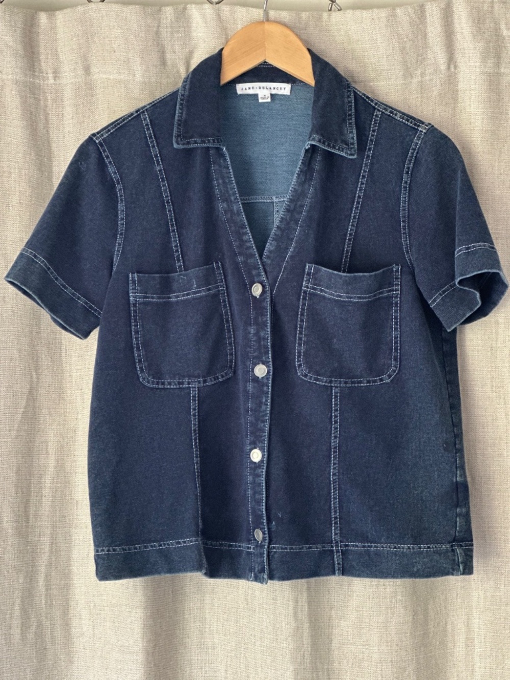 Jane + Delancey Over The Top Cuteness Denim Top